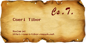 Cseri Tibor névjegykártya